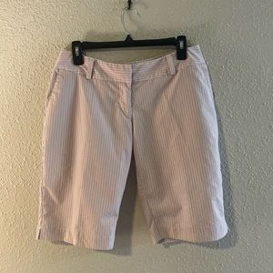 ADIDAS Climalite‎ Women’s Pink and Blue Pinstriped Golf shorts size 4